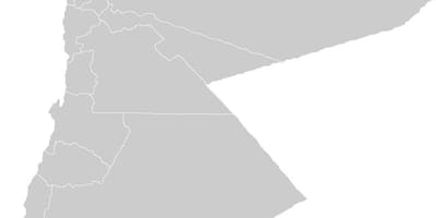 Prázdna mapa Jordánsko