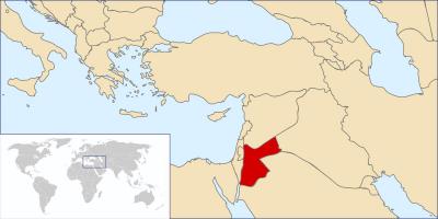 Jordánsko na mape sveta